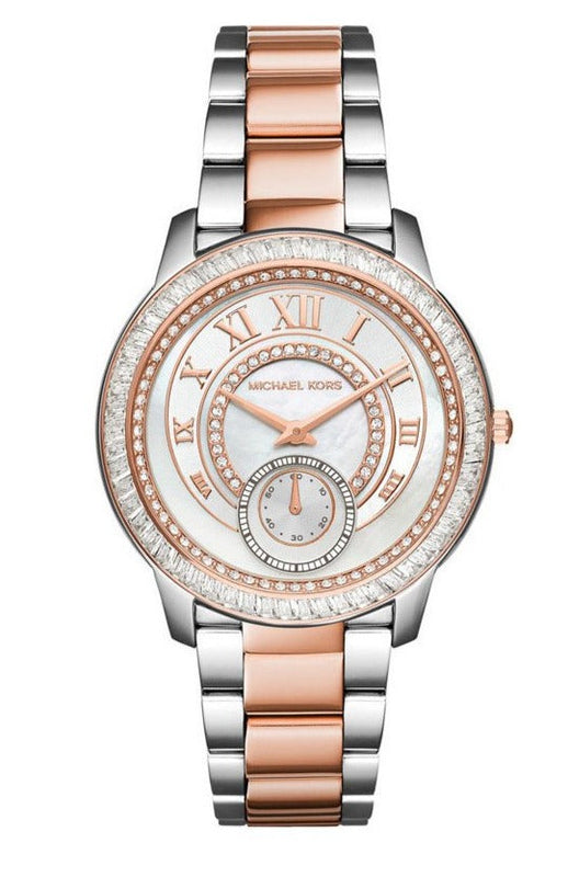Buy Shop Michael Kors Madelyn Silver Dial Two Tone Steel Strap Watch for Women - MK6288 USA Online