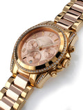 Buy Shop Michael Kors Blair Chronograph Rose Gold Dial Two Tone Steel Strap Watch for Women - MK6316 USA Online