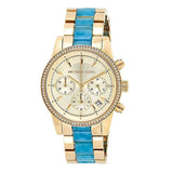 Buy Shop Michael Kors Ritz Gold Dial Two Tone Steel Strap Watch for Women - MK6328 USA Online