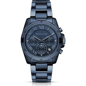 Buy Shop Michael Kors Brecken Chronograph Quartz Blue Dial Blue Steel Strap Watch For Men - MK6361 USA Online