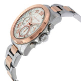 Buy Shop Michael Kors Brecken Chronograph White Dial Two Tone Steel Strap Watch For Women - MK6368 USA Online