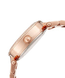 Buy Shop Michael Kors Mini Parker Multi-Function Plum Mother of Pearl Dial Rose Gold Steel Strap Watch For Women - MK6403 USA Online