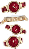 Buy Shop Michael Kors Parker Mother of Pearl Red Dial Two Tone Steel Strap Watch for Women - MK6427 USA Online