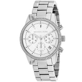 Buy Shop Michael Kors Ritz Silver Dial Silver Steel Strap Watch for Women - MK6428 USA Online