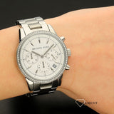 Buy Shop Michael Kors Ritz Silver Dial Silver Steel Strap Watch for Women - MK6428 USA Online