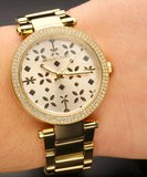 Buy Shop Michael Kors Parker Gold Dial Gold Steel Strap Watch for Women - MK6469 USA Online