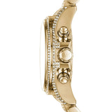 Buy Shop Michael Kors Mini Bradshaw Crystals Gold Dial Gold Steel Strap Watch For Women - MK6494 USA Online