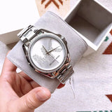 Buy Shop Michael Kors Bradshaw Quartz Silver Dial Silver Steel Strap Watch For Women - MK6554 USA Online