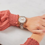 Buy Shop Michael Kors Sofie Chronograph Quartz White Dial Two Tone Steel Strap Watch For Women - MK6558 USA Online