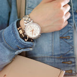 Buy Shop Michael Kors Sofie Chronograph Quartz White Dial Two Tone Steel Strap Watch For Women - MK6558 USA Online