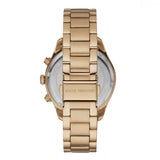 Buy Shop Michael Kors Ritz Chronograph Gold Dial Gold Steel Strap Watch For Women - MK6597 USA Online