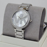 Buy Shop Michael Kors Parker Quartz Silver Dial Silver Steel Strap Watch For Women - MK6658 USA Online