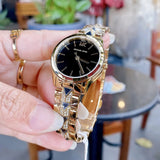 Buy Shop Michael Kors Runway Mercer Quartz Black Dial Two Tone Steel Strap Watch For Women - MK6672 USA Online