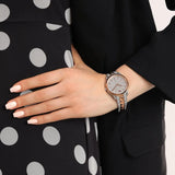 Buy Shop Michael Kors Runway Mercer Crystals Silver Dial Two Tone Steel Strap Watch For Women - MK6716 USA Online