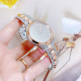 Buy Shop Michael Kors Runway Mercer Crystals Silver Dial Two Tone Steel Strap Watch For Women - MK6716 USA Online