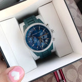 Buy Shop Michael Kors Bradshaw Chronograph Blue Dial Blue Steel Strap Watch For Men - MK6722 USA Online