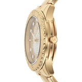 Buy Shop Michael Kors Runway Three-Hand Gold Dial Gold Steel Strap Watch For Women - MK6911 USA Online