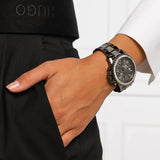 Buy Shop Michael Kors Everest Chronograph Black Dial Grey Steel Strap Watch For Women - MK6974 USA Online