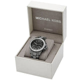 Buy Shop Michael Kors Everest Chronograph Black Dial Grey Steel Strap Watch For Women - MK6974 USA Online