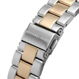 Buy Shop Michael Kors Lennox Three Hand Quartz Silver Dial Two Tone Steel Strap Watch For Women - MK6989 USA Online