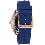Buy Shop Michael Kors Janelle Three Hand Blue Dial Blue Rubber Strap Watch For Women - MK7140 USA Online