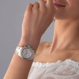 Buy Shop Michael Kors Everest Chronograph White Dial Two Tone Steel Strap Watch For Women - MK7214 USA Online
