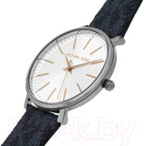 Buy Shop Michael Kors Pyper Quartz Silver Dial Blue Leather Strap Watch For Women - MK7244 USA Online