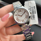 Buy Shop Michael Kors Camille Three Hand Silver Dial Silver Steel Strap Watch For Women - MK7259 USA Online
