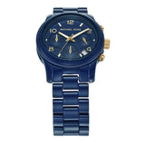 Buy Shop Michael Kors Runway Analog Blue Dial Blue Steel Strap Watch for Women - MK7332 USA Online