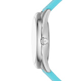 Buy Shop Michael Kors Janelle Quartz Blue Dial Blue Rubber Strap Watch For Women - MK7350 USA Online