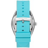 Buy Shop Michael Kors Janelle Quartz Blue Dial Blue Rubber Strap Watch For Women - MK7350 USA Online