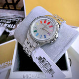 Buy Shop Michael Kors Pilot Quartz Silver Dial Silver Steel Strap Watch For Women - MK7368 USA Online