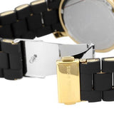 Buy Shop Michael Kors Runway Chronograph Black Dial Black Silicone Strap Watch For Women - MK7385 USA Online