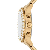 Buy Shop Michael Kors Berkley Chronograph Black Dial Gold Steel Strap Watch For Women - MK7414 USA Online