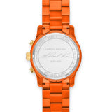 Buy Shop Michael Kors Runway Chronograph Limited Edition Orange Dial Orange Steel Strap Watch for - MK7477LE USA Online