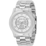Buy Shop Michael Kors Runway Chronograph Silver Dial Silver Steel Strap Watch for Men - MK8060 USA Online