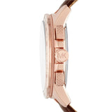 Buy Shop Michael Kors Ryker Analog Gray Dial Brown Leather Strap Watch For Men - MK8519 USA Online