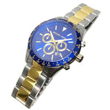 Buy Shop Michael Kors Layton Chronograph Blue Dial Two Tone Steel Strap Watch For Men - MK8825 USA Online