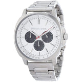 Buy Shop Michael Kors Sullivan Quartz White Dial Silver Steel Strap Watch For Men - MK8968 USA Online