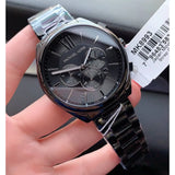 Buy Shop Michael Kors Langford Chronograph Black Dial Black Steel Strap Watch For Men - MK8993 USA Online