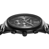 Buy Shop Michael Kors Langford Chronograph Black Dial Black Steel Strap Watch For Men - MK8993 USA Online