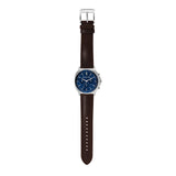 Buy Shop Michael Kors Sullivan Quartz Blue Dial Brown Leather Strap Watch For Men - MK8996 USA Online