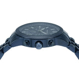Buy Shop Michael Kors Hutton Chronograph Blue Dial Blue Steel Strap Watch For Men - MK9088 USA Online