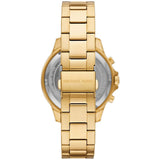 Buy Shop Michael Kors Greyson Chronograph Black Dial Gold Steel Strap Watch For Men - MK9108 USA Online