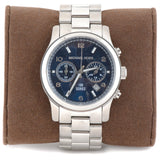 Buy Shop Michael Kors Hunger Stop 100 Series Navy Blue Dial Silver Steel Strap Watch for Women - MK5814 USA Online