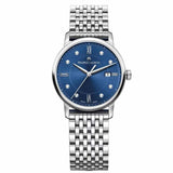 Maurice Lacroix Eliros Diamonds Blue Dial Silver Steel Strap Watch For Women - EL1094-SS002-450-1