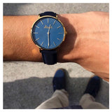 Buy Shop Hugo Boss Jackson Blue Dial Black Leather Strap Watch for Men - 1513371 USA Online