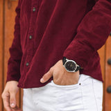 Buy Shop Fossil The Minimalist 3H Black Dial Brown Leather Strap Watch for Men - FS5464 USA Online