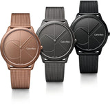Buy Shop Calvin Klein Minimal Quartz Pink Gold Dial Pink Gold Mesh Bracelet Watch for Men - K3M11TFK USA Online