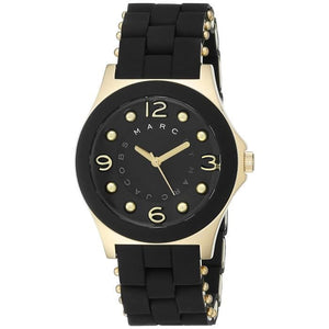 Buy Shop Marc Jacobs Pelly Black Dial Black Silicone Strap Watch for Women - MBM2540 USA Online